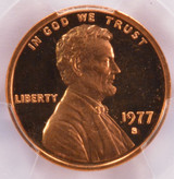 1977-S PCGS 1c Proof Lincoln Cent Clashed Dies Obv/Rev PR67 DCAM