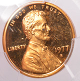 1977-S PCGS 1c Proof Lincoln Cent Clashed Dies Obv/Rev PR64 DCAM