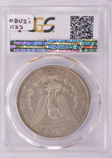 1891-S PCGS $1 Morgan Dollar Planchet Lamination Obverse AU58