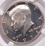 1971-S NGC 50c Proof Kennedy Half Clashed Dies Obv. & Rev. PF65