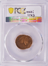 1957-D PCGS 1c Lincoln Cent Struck 65% Off-Center MS63 Red