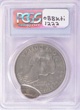 PCGS $1 (1971-1978) Ike Dollar Flipover Double-Struck 90% Off-Center MS62