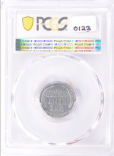 1943 PCGS 1c Steel Cent Mid Stage Die Cap Strike MS63