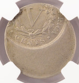 NGC 5c Liberty Nickel Struck 40% Off-Center AU58