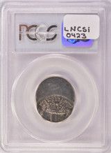 PCGS 25c Washington Quarter 50% Off-Center on 5c Nickel Planchet MS62