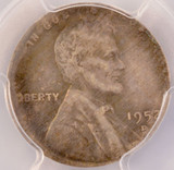 1952-D 1c Wheat Cent Struck on Silver Dime Planchet PCGS AU55