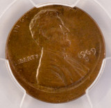 1969-S 1c Lincoln Cent Struck 8% Off-Center PCGS MS62 BN