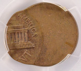 1970-D 1c Lincoln Cent Struck 65% Off-Center PCGS MS62 BN