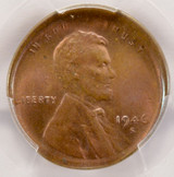 1946-S 1c Wheat Cent Broadstruck PCGS MS62 BN