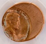 1984 1c Lincoln Cent Struck 40% Off-Center PCGS MS64 Red