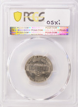 PCGS 5c ND Jefferson Nickel Struck Through Planchet Uniface Obverse MS64