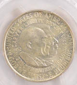 1952 50c Washington Carver Half Clipped Planchet at K-1 PCGS MS65