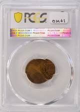 1961-D 1c Lincoln Cent Struck 65% Off-Center PCGS MS63 RB