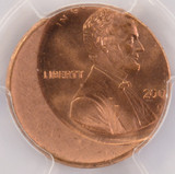 2000-D 1c Lincoln Cent Struck 25% Off-Center PCGS MS65 Red