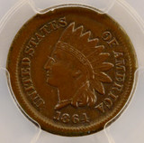 1864 CN 1c Indian Cent Broadstruck on T-1 Blank PCGS UNC