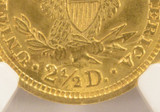 1904 $2 1/2 Liberty Quarter Eagle Lamination Reverse NGC MS62