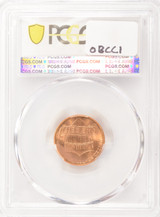 2021 1c Shield Cent Retained Cud Major Die Break PCGS MS66 Red