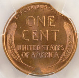1947 1c Wheat Cent 2% Curved Clip PCGS MS65 RB