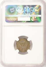 1907 10c Barber Dime Struck 10% Off-Center NGC AU55