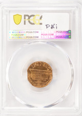 1980-D 1c Lincoln Cent 3% Double Curved Clipped PCGS MS63 RB