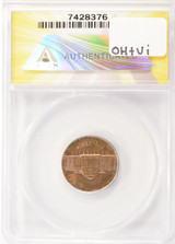 1974 5c Jefferson Nickel Struck on Cent Blank 3.11 Grams ANACS MS63 BN