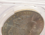 1884-O $1 Morgan Dollar Tilted Partial Collar Strike PCGS MS63