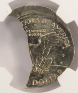 1999 $1 SBA Dollar 10% Off-Center & 30% Curved Clip NGC MS65 1999 $1 SBA Dollar 10% Off-Center & 30% Curved Clip NGC MS65