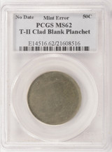 50c Clad Kennedy Half Type-2 Planchet PCGS MS62