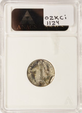 1944 10c Mercury Dime 3% Indent Reverse ANACS MS65