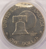 1976 $1 Bicentennial Ike Dollar Double-Struck, 2nd 90% Off-Center PCGS MS62