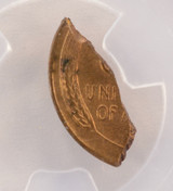 (1909-1958) 1c Lincoln Wheat Cent Broken Planchet After Strike PCGS MS64 Red (1909-1958) 1c Lincoln Wheat Cent Broken Planchet After Strike PCGS MS64 Red