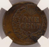 1889 1c Indian Cent Struck 20% Off-Center NGC AU50 Brown 1889 1c Indian Cent Struck 20% Off-Center NGC AU50 Brown