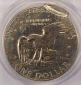 1974-D $1 Ike Dollar Double-Struck, 2nd 90% Off-Center PCGS AU53 1974-D $1 Ike Dollar Double-Struck, 2nd 90% Off-Center PCGS AU53