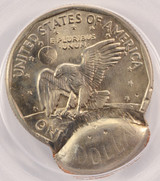 1999-P $1 SBA Dollar Double-Struck, 2nd Strike 80% Off-Center PCGS MS65 1999-P $1 SBA Dollar Double-Struck, 2nd Strike 80% Off-Center PCGS MS65