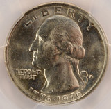 1976-D 25c Bicentennial Quarter Reverse Missing Clad Layer PCGS MS62 Red 1976-D 25c Bicentennial Quarter Reverse Missing Clad Layer PCGS MS62 Red