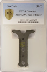 10c Roosevelt Dime Aluminum Feeder Finger PCGS