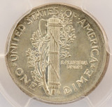 1942 10c Mercury Dime Broadstruck PCGS MS63 1942 10c Mercury Dime Broadstruck PCGS MS63
