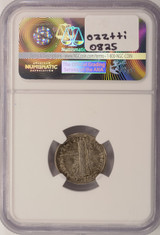 1940-S 10c Mercury Dime Double-Struck Rotated In-Collar NGC AU55