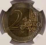 2002 2E Austria Old Map Double Curved Clipped NGC MS65