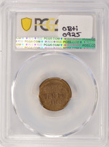 1937 1c Lincoln Cent 2% Curved Clip at K-3 PCGS MS62 RB