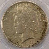 1925 $1 Peace Dollar Reverse Peeling Lamination PCGS AU55