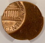 1979 1c Lincoln Cent Struck 50% Off-Center CACG MS62 RB