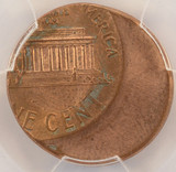 1996 1c Lincoln Cent Struck 40% Off-Center PCGS MS65 Red 1996 1c Lincoln Cent Struck 40% Off-Center PCGS MS65 Red