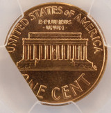 1960-D 1c Lincoln Cent 10% Straight Clip PCGS MS64 Red