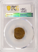 1963-D 1c Lincoln Cent 12% Straight Clip PCGS MS61 Brown