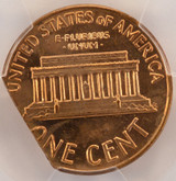 1971-D 1c Lincoln Cent 12% Straight Clip PCGS MS64 Red