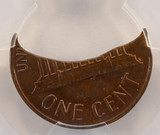 (1959-1982) 1c Lincoln Cent 57% Double Curved Clipped PCGS MS62 BN