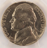 1956 5c Jefferson Nickel 4% Ragged Clip PCGS MS65