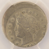1902 5c Liberty Nickel Struck 15% Off-Center PCGS XF40