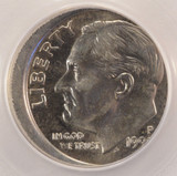1999-P 10c Roosevelt Dime Major Misaligned Die Obverse PCGS MS65